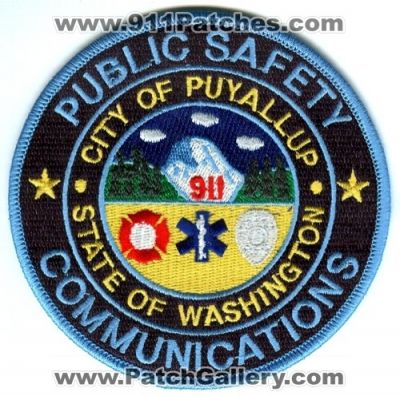 Puyallup Public Safety Communications 911 Dispatcher Patch (Washington)
Scan By: PatchGallery.com
Keywords: city of comm. fire ems police department dept.