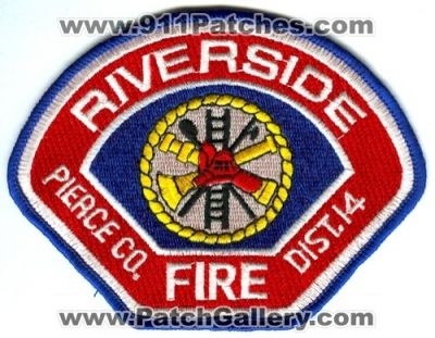 Riverside Fire Department Pierce County District 14 Patch (Washington)
Scan By: PatchGallery.com
Keywords: dept. co. dist. number no. #14 pcfd