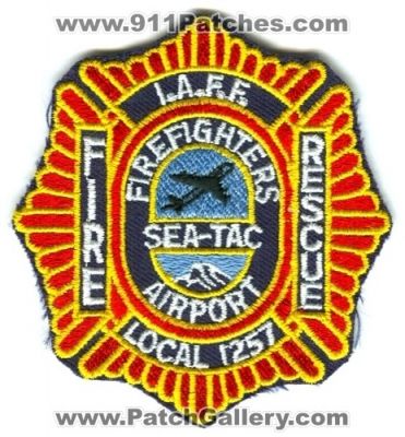 Seatac Airport Fire Rescue Department Firefighters IAFF Local 1257 Patch (Washington)
[b]Scan From: Our Collection[/b]
Keywords: seattle tacoma sea-tac i.a.f.f. cfr arff union dept.
