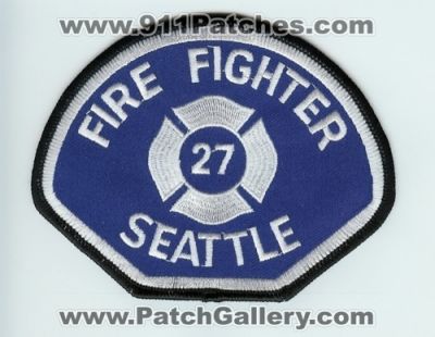 Seattle Fire Department Firefighter IAFF Local 27 Patch (Washington)
Thanks to Chris Gilbert for this scan.
Keywords: dept. i.a.f.f. union