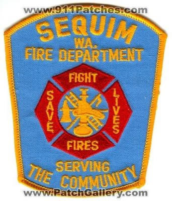Sequim Fire Department (Washington)
Scan By: PatchGallery.com
Keywords: dept. wa. fight fires save lives serving the community