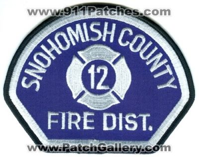 Snohomish County Fire District 12 (Washington)
Scan By: PatchGallery.com
Keywords: sno. co. dist. number no. #12 department dept.