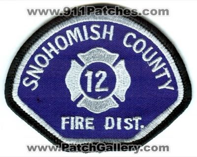Snohomish County Fire District 12 (Washington)
Scan By: PatchGallery.com
Keywords: sno. co. dist. number no. #12 department dept.