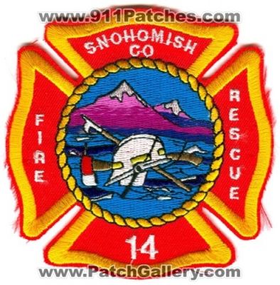 Snohomish County Fire District 14 (Washington)
Scan By: PatchGallery.com
Keywords: sno. co. dist. number no. #14 department dept. rescue