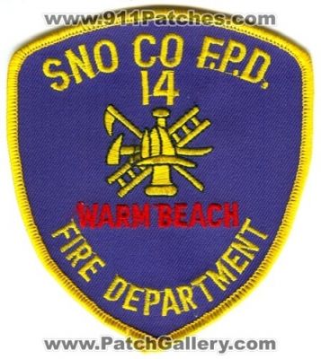 Snohomish County Fire District 14 Warm Beach (Washington)
Scan By: PatchGallery.com
Keywords: sno. co. dist. number no. #14 department dept. f.p.d. fpd protection