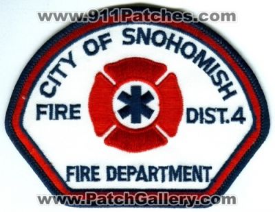 Snohomish County Fire District 4 (Washington)
Scan By: PatchGallery.com
Keywords: sno. co. dist. number no. #4 department dept. city of