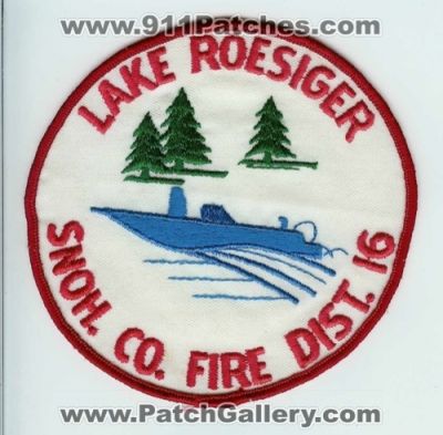 Lake Roesiger Fire Snohomish County District 16 (Washington)
Thanks to Chris Gilbert for this scan.
Keywords: snoh. co. dist.