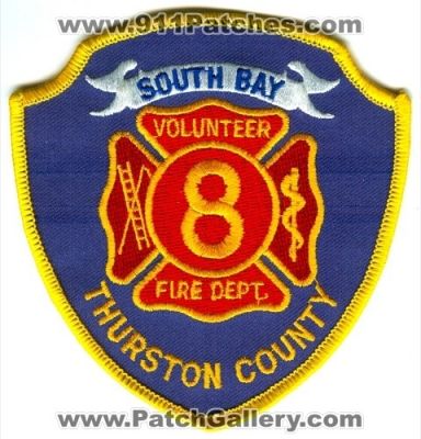Thurston County Fire District 8 South Bay (Washington)
Scan By: PatchGallery.com
Keywords: co. dist. number no. #8 department dept. volunteer vol.