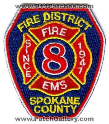 Spokane County Fire District 8 (Washington)
Scan By: PatchGallery.com
Keywords: co. dist. number no. #8 department dept. ems