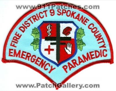Spokane County Fire District 9 Emergency Paramedic (Washington)
Scan By: PatchGallery.com
Keywords: co. dist. number no. #9 department dept. ambulance ems