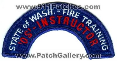 State of Washington Fire Training OS Instructor Patch (Washington)
Scan By: PatchGallery.com
Keywords: wash. academy