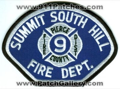 Pierce County Fire District 9 Summit South Hill Patch (Washington) (Defunct)
Scan By: PatchGallery.com
Now Central Pierce Fire and Rescue
Keywords: co. dist. number no. #9 department dept.