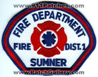 Sumner Fire Department Pierce County District 1 Patch (Washington)
Scan By: PatchGallery.com
Keywords: dept. co. dist. number no. #1