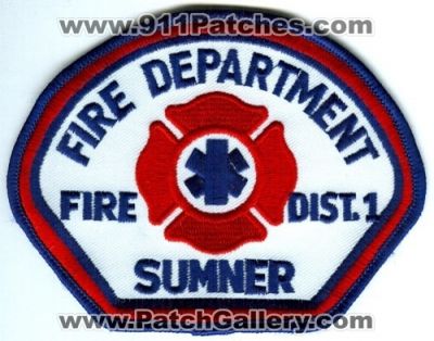 Sumner Fire Department Pierce County District 1 Patch (Washington)
Scan By: PatchGallery.com
Keywords: dept. co. dist. number no. #1