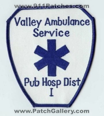 Valley Ambulance Service Public Hospital District 1 (Washington)
Thanks to Chris Gilbert for this scan.
Keywords: ems i