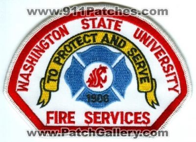 Washington State University Fire Services Patch (Washington)
Scan By: PatchGallery.com
Keywords: wsu department dept. school college