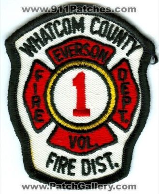 Whatcom County Fire District 1 Everson (Washington)
Scan By: PatchGallery.com
Keywords: co. dist. number no. #1 volunteer vol. department dept.