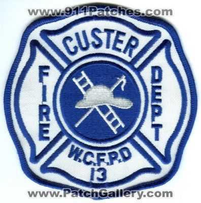 Whatcom County Fire District 13 Custer (Washington)
Scan By: PatchGallery.com
Keywords: co. dist. number no. #13 department dept. w.c.f.p.d. wcfpd protection