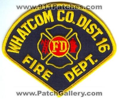 Whatcom County Fire District 16 (Washington)
Scan By: PatchGallery.com
Keywords: co. dist. number no. #16 department dept. fd