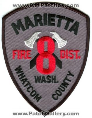 Whatcom County Fire District 8 Marietta Patch (Washington)
[b]Scan From: Our Collection[/b]
Keywords: dist. wash.
