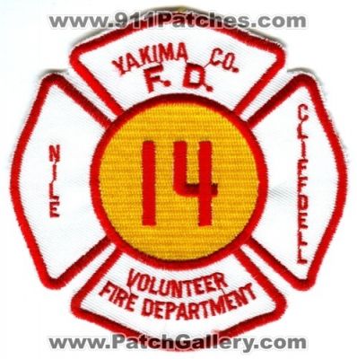 Yakima County Fire District 14 Nile Cliffdell (Washington)
Scan By: PatchGallery.com
Keywords: co. dist. number no. #14 department dept. volunteer f.d. fd