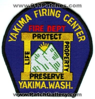 Yakima Firing Center Fire Department (Washington)
Scan By: PatchGallery.com
Keywords: dept. wash. protect property preserve life
