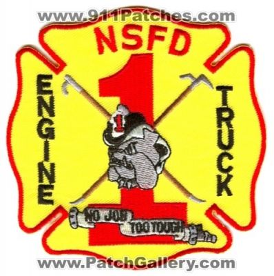 North Shore Fire Department Engine 1 Truck 1 (Wisconsin)
Scan By: PatchGallery.com
Keywords: dept. nsfd company co. station no job too tough
