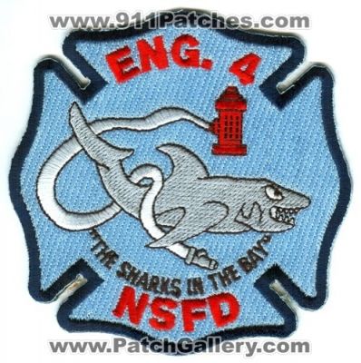North Shore Fire Department Engine 4 (Wisconsin)
Scan By: PatchGallery.com
Keywords: dept. nsfd eng. company co. station the sharks in the bay