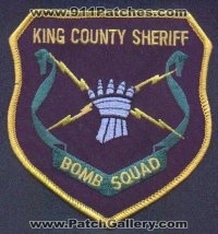 King County Sheriff Bomb Squad
Thanks to EmblemAndPatchSales.com for this scan.
Keywords: washington