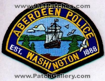 Aberdeen Police
Thanks to EmblemAndPatchSales.com for this scan.
Keywords: washington