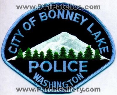 Bonney Lake Police
Thanks to EmblemAndPatchSales.com for this scan.
Keywords: washington city of