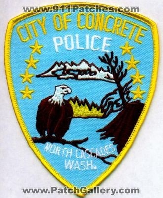 Concrete Police
Thanks to EmblemAndPatchSales.com for this scan.
Keywords: washington city of