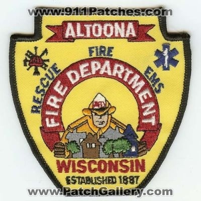 Altoona Fire Department
Thanks to PaulsFirePatches.com for this scan.
Keywords: wisconsin rescue ems