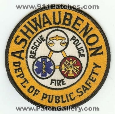 Ashwaubenon Dept of Public Safety Fire Rescue Police
Thanks to PaulsFirePatches.com for this scan.
Keywords: wisconsin department dps