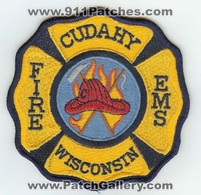 Cudahy Fire EMS
Thanks to PaulsFirePatches.com for this scan.
Keywords: wisconsin