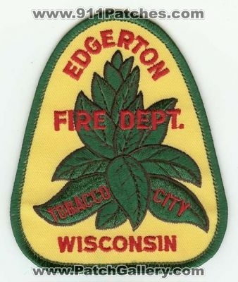 Edgerton Fire Dept
Thanks to PaulsFirePatches.com for this scan.
Keywords: wisconsin department