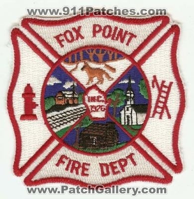 Fox Point Fire Dept
Thanks to PaulsFirePatches.com for this scan.
Keywords: wisconsin department