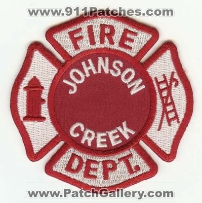 Johnson Creek Fire Dept
Thanks to PaulsFirePatches.com for this scan.
Keywords: wisconsin department