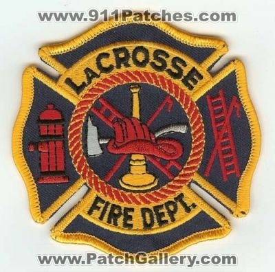 LaCrosse Fire Dept
Thanks to PaulsFirePatches.com for this scan.
Keywords: wisconsin department