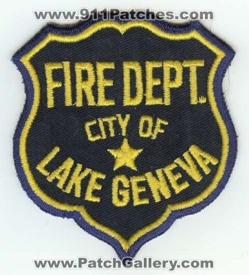 Lake Geneva Fire Dept
Thanks to PaulsFirePatches.com for this scan.
Keywords: wisconsin department city of