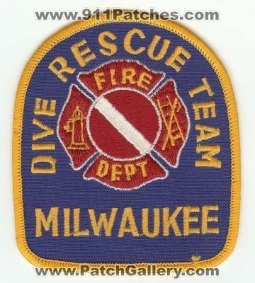 Milwaukee Fire Dive Rescue Team
Thanks to PaulsFirePatches.com for this scan.
Keywords: wisconsin dept department