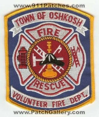 Oshkosh Volunteer Fire Dept
Thanks to PaulsFirePatches.com for this scan.
Keywords: wisconsin department town of rescue