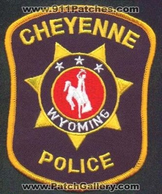 Cheyenne Police
Thanks to EmblemAndPatchSales.com for this scan.
Keywords: wyoming
