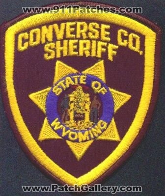 Converse County Sheriff
Thanks to EmblemAndPatchSales.com for this scan.
Keywords: wyoming