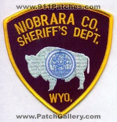 Niobrara County Sheriff's Dept
Thanks to EmblemAndPatchSales.com for this scan.
Keywords: wyoming sheriffs department