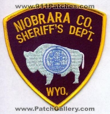Niobrara County Sheriff's Dept
Thanks to EmblemAndPatchSales.com for this scan.
Keywords: wyoming sheriffs department