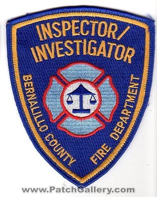 Bernalillo County Fire Department Inspector Investigator (New Mexico)
Thanks to Jack Bol for this scan.
Keywords: co. dept.