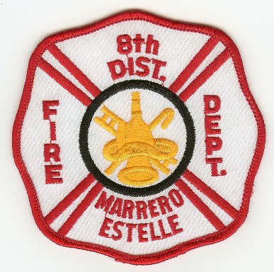 8th Dist Fire Dept
Thanks to PaulsFirePatches.com for this scan.
Keywords: louisiana department district marrero estelle