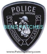 Anchorage Police Detective Division (Alaska)
Thanks to BensPatchCollection.com for this scan.
