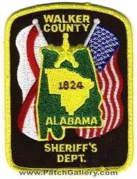 Walker County Sheriff's Department (Alabama)
Thanks to BensPatchCollection.com for this scan.
Keywords: sheriffs
